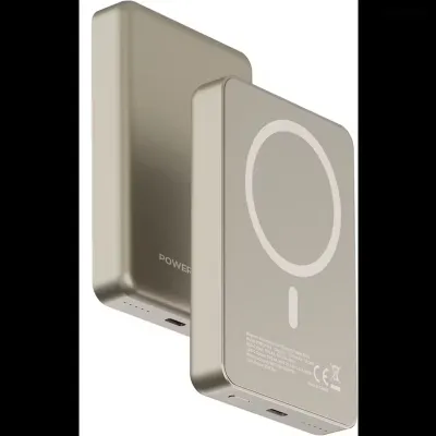 Внешний аккумулятор Powerology 10000 mAh 20W PD & 15W Magsafe титан