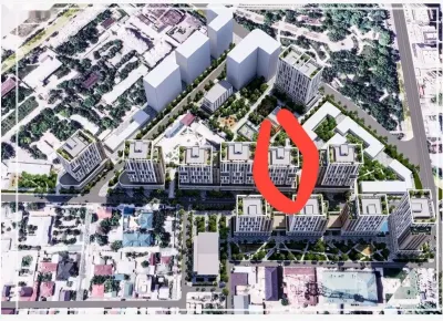 1-комн. квартира, 16 этаж, 69 м², И Сомонӣ — миниатюра 2