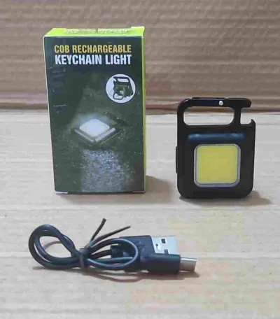 Светодиодный мини фонарь на магните Cob Rechargeable Keychain Light