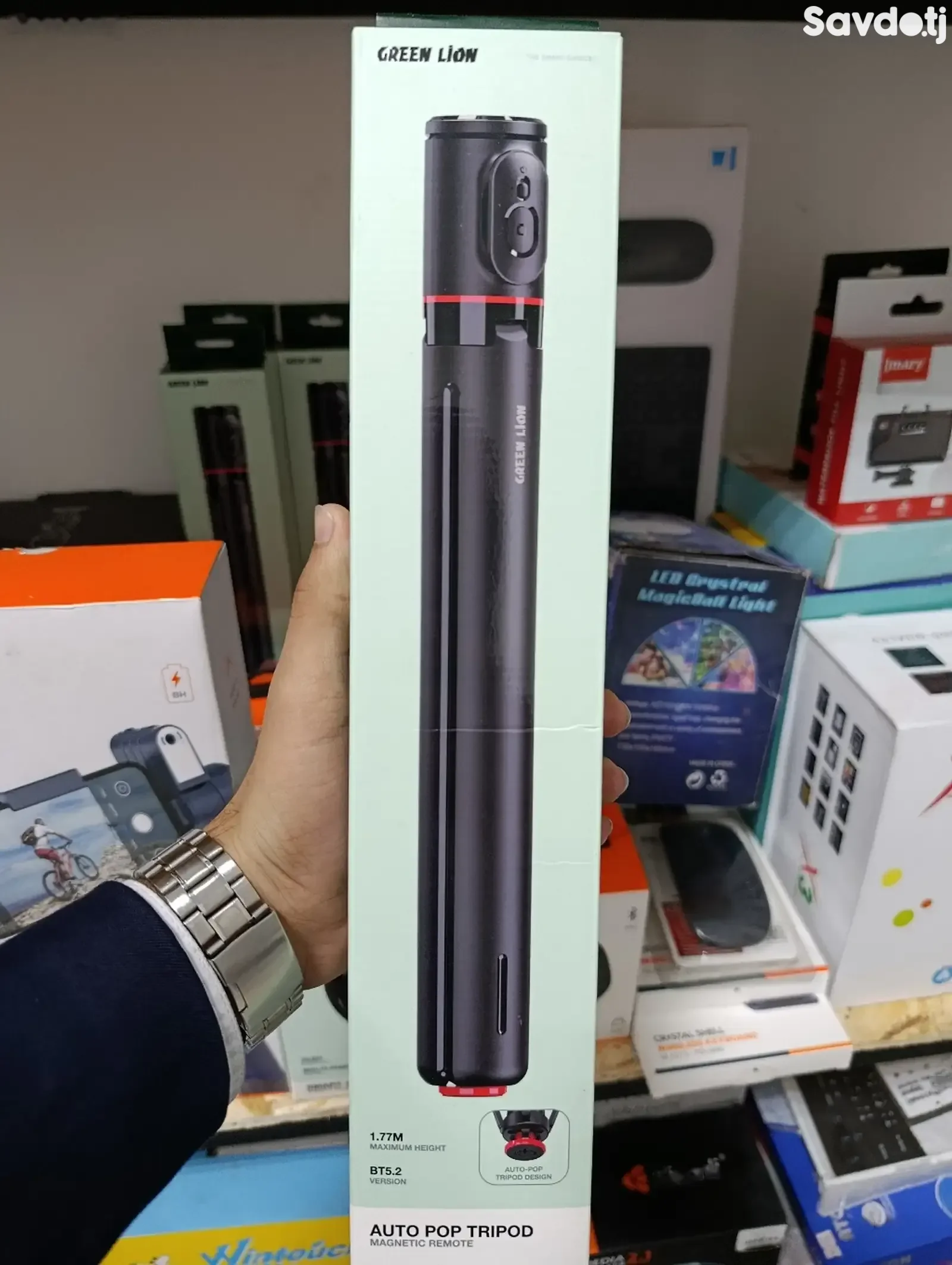 Автоматический штатив Green Lion Auto Pop Tripod Magnetic Remote