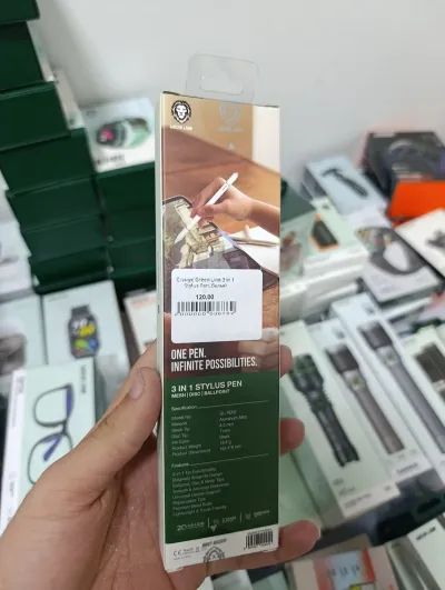 Стилус Green Lion 3 in 1 Stylus Pen, белый — миниатюра 3