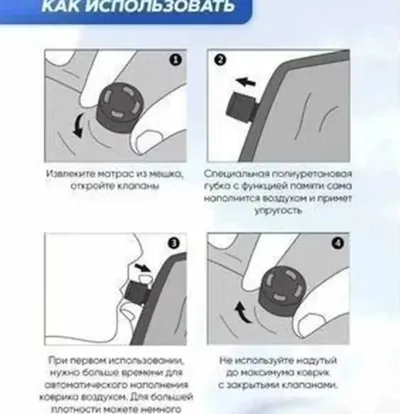 Самонадувающийся коврик матрас для похода и отдыха