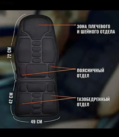 Массажная накидка на сиденья — миниатюра 8