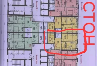 1-комн. квартира, 15 этаж, 60 м², Шохмансур