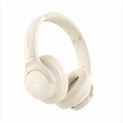 Беспроводные наушники Powerology Hybrid ANC Headphones PWLAU016-CM кремовый — миниатюра 1