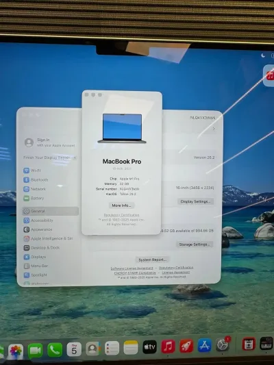 Ноутбук MacBook Pro 16 2021 M1 Pro 32/1TB — миниатюра 2