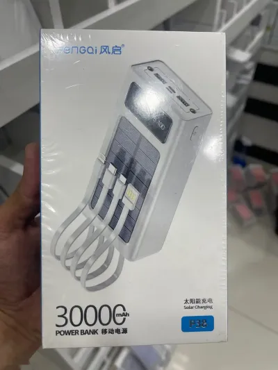 Внешний аккумулятор на солнечных батареях, Fengqi 30000 mAh — миниатюра 1