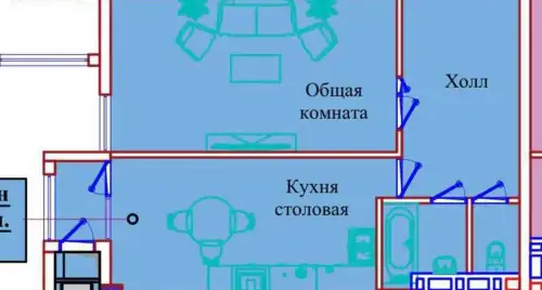 1-комн. квартира, 15 этаж, 62 м², Исмоили Сомони