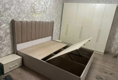 Кровать двуспальная с медицинским матрасом