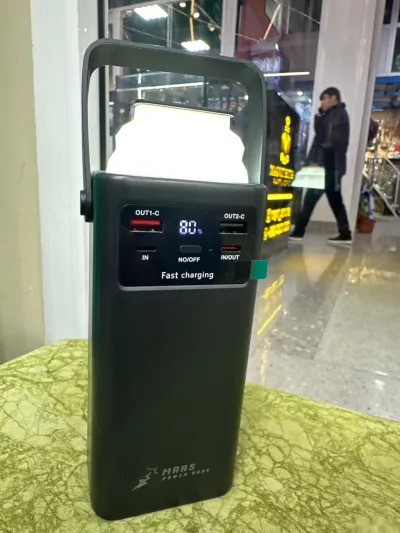 Внешний аккумулятор с фонариком Mars Powerbank 30000 mah — миниатюра 2