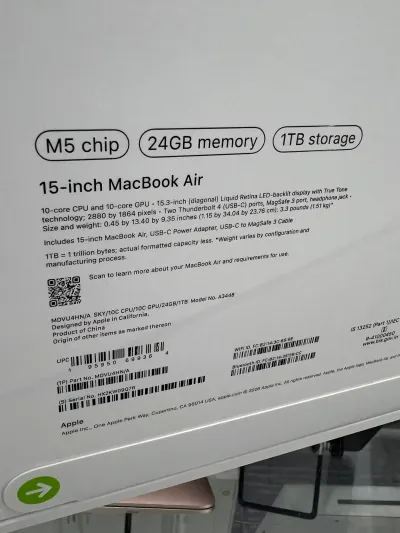 Ноутбук Apple MacBook air 24/1tb — миниатюра 3