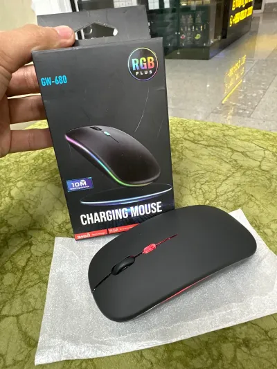 Беспроводная мышка Charging mouse RGB , Bluetooth и USB