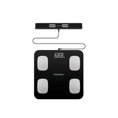 Умные весы Porodo Lifestyle 8-Electrode  Smart Body Analyzer Scale Composition with  Digital  Display