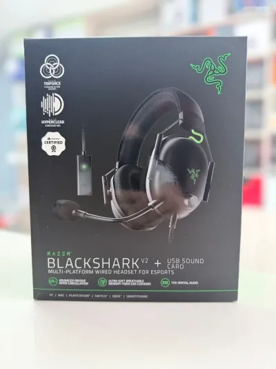 Наушники Razer Blackshark V2 + USB Sound Card